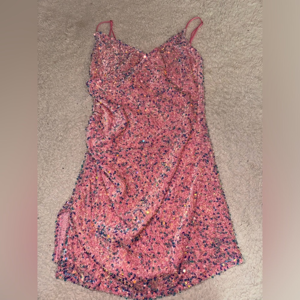 Pink Lucy In the sky sequin dress